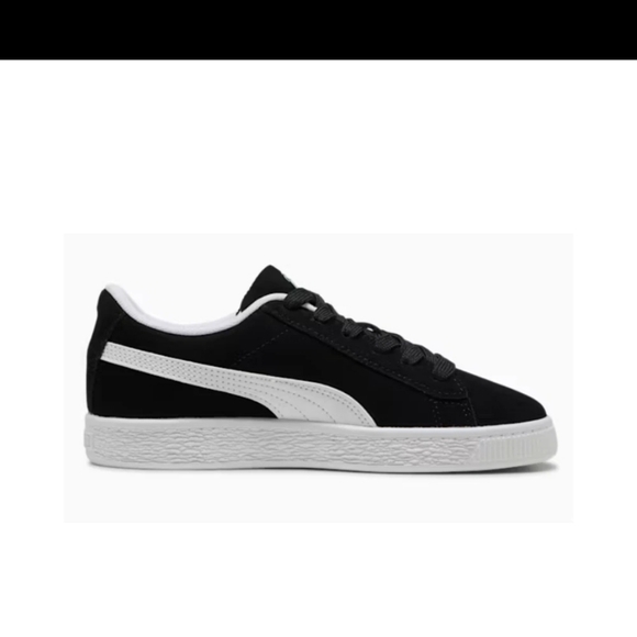 Puma Suede Jr. Sneakers - Black/White 355110-01 - Picture 7 of 8